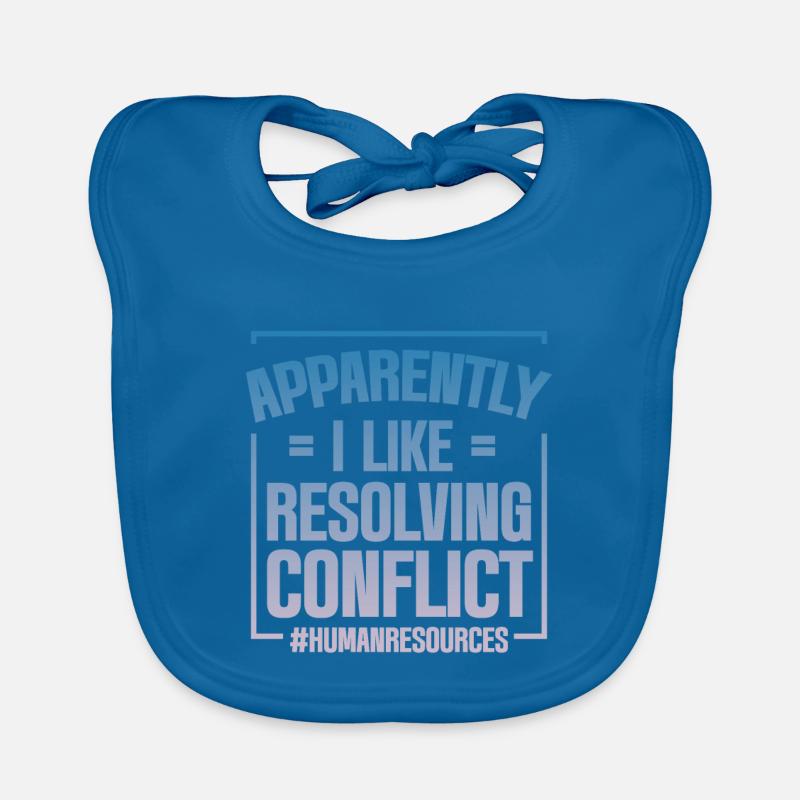 Apparently I Like Resolving Conflict 4 Organic Baby Bibs