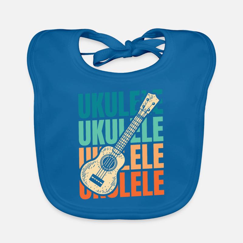 Ukulele Organic Baby Bibs