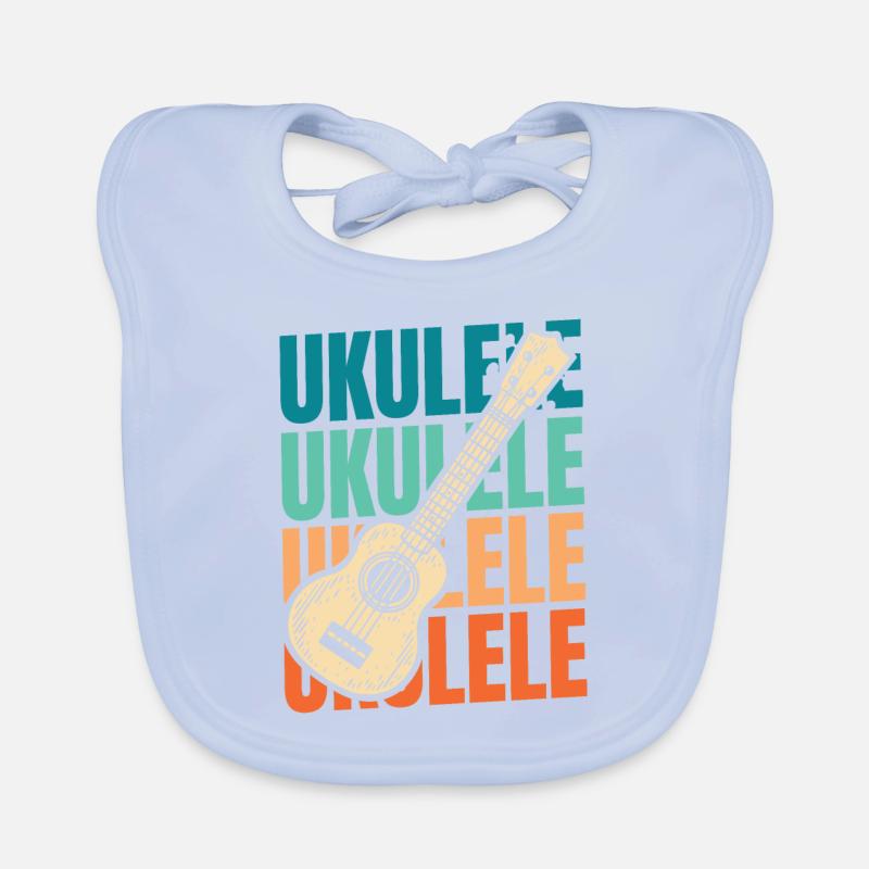 Ukulele Baby Bio-Lätzchen