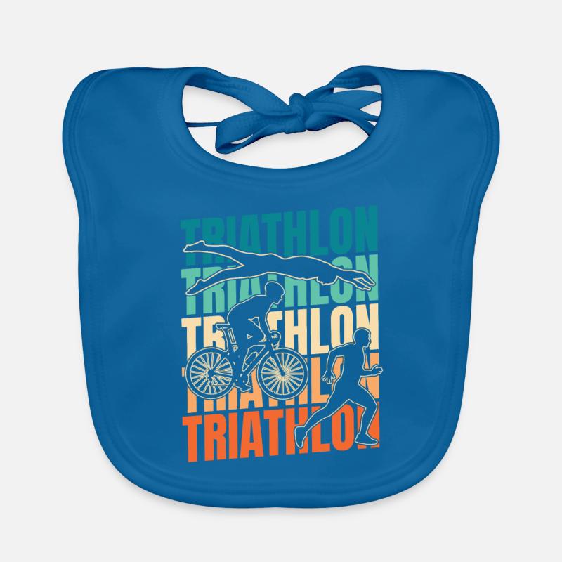 Triathlon Triathlet Baby Bio-Lätzchen