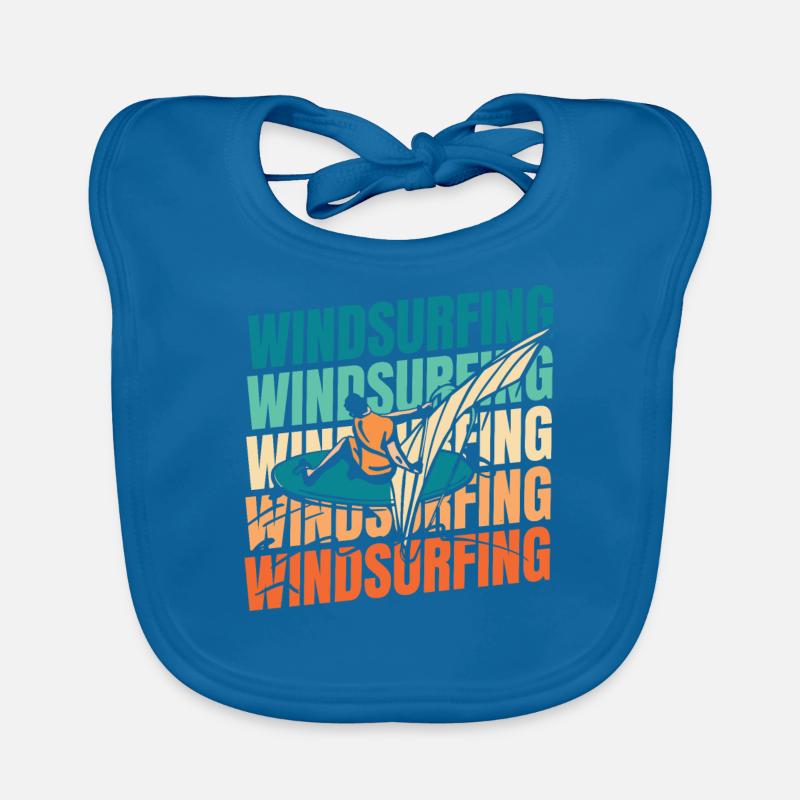 Windsurfing Windsurfers Organic Baby Bibs