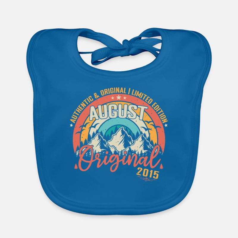 August 2015 August Geburtstag 2015 August Baby Bio-Lätzchen