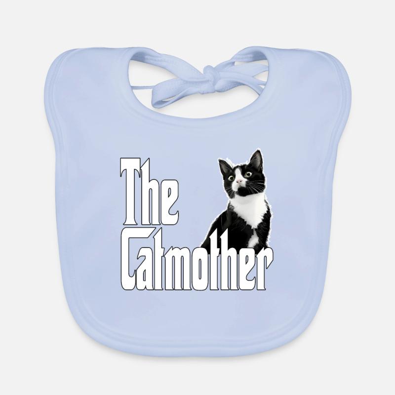 Katze Mutter La Catmother Chat Crazy Maman Maman Bavoir bio Bébé