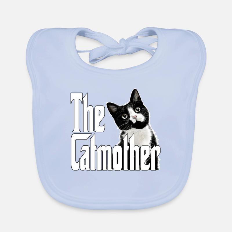 Katze Mutter La Catmother Chat Crazy Maman Maman Bavoir bio Bébé