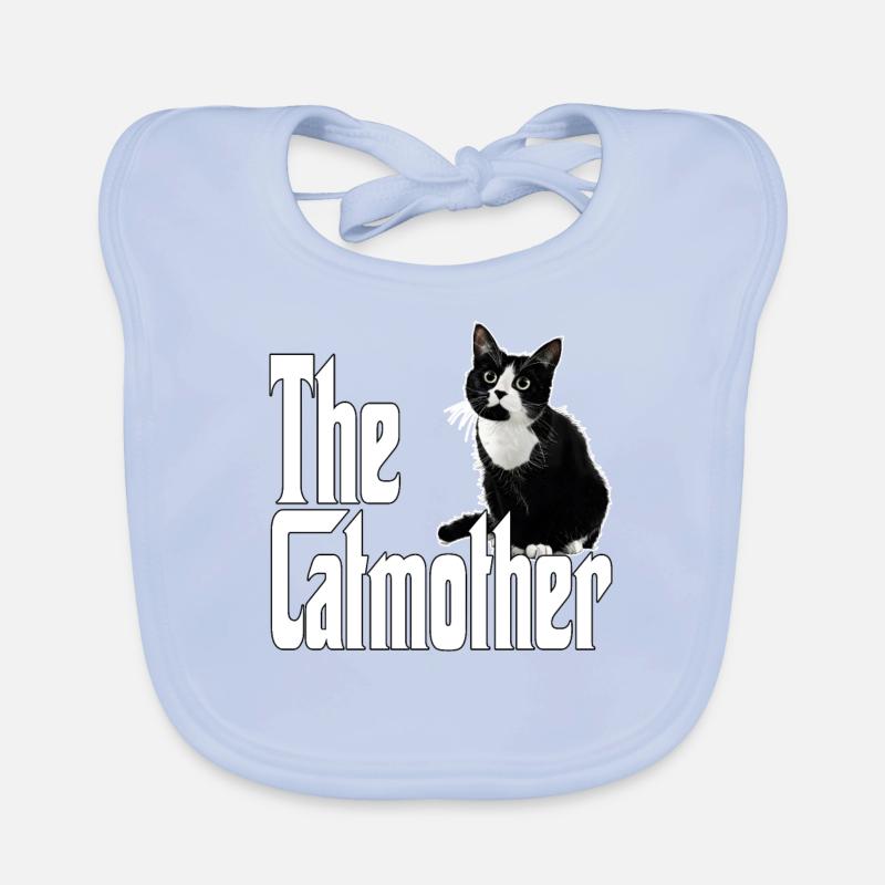 Katze Mutter La Catmother Chat Crazy Maman Maman Bavoir bio Bébé