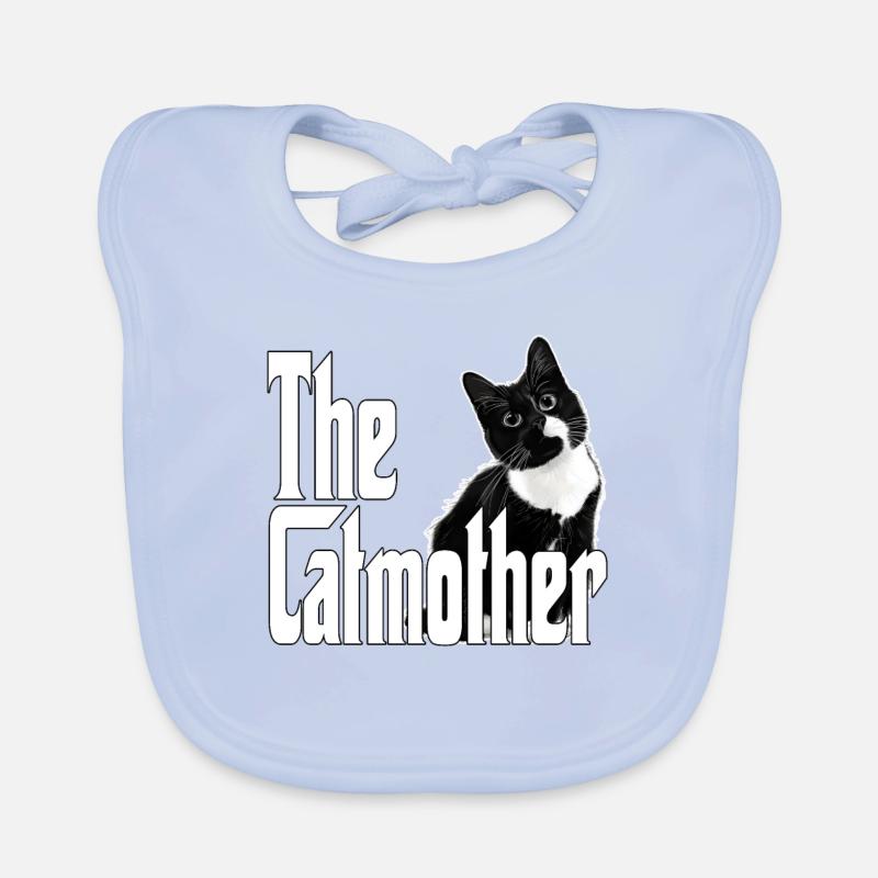 Katze Mutter La Catmother Chat Crazy Maman Maman Bavoir bio Bébé