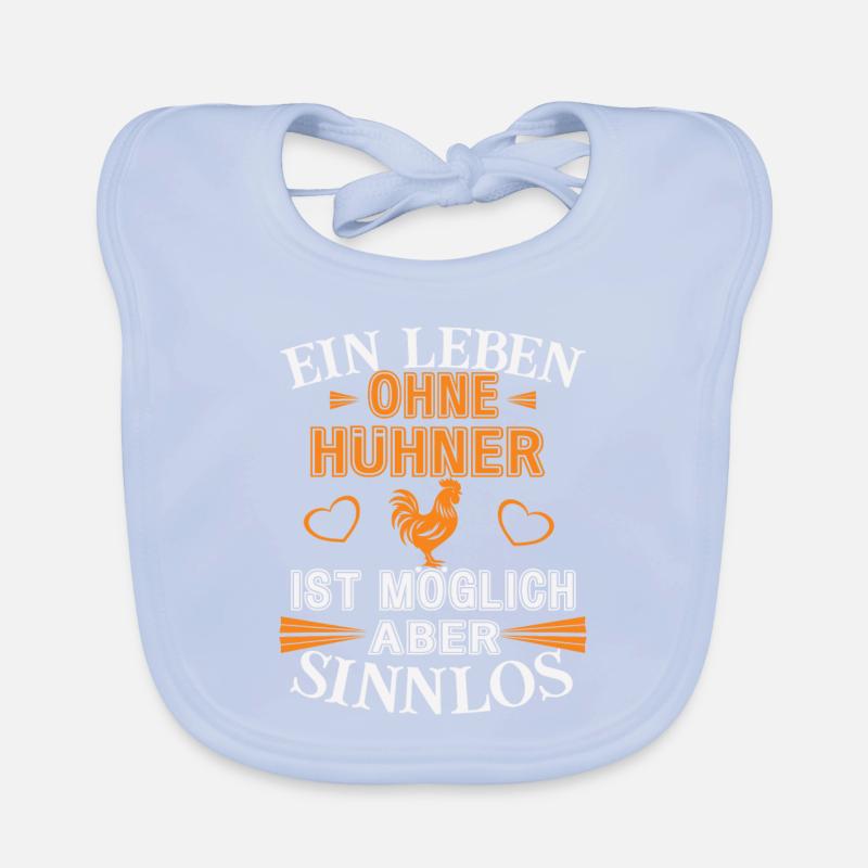 Ein Leben ohne Hühner Baby Bio-Lätzchen