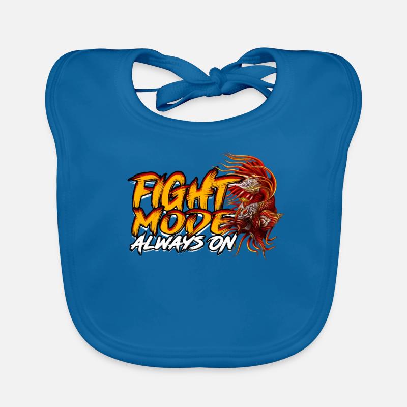 Betta Fish Fighting Mode de combat de poissons toujours activé Bavoir bio Bébé