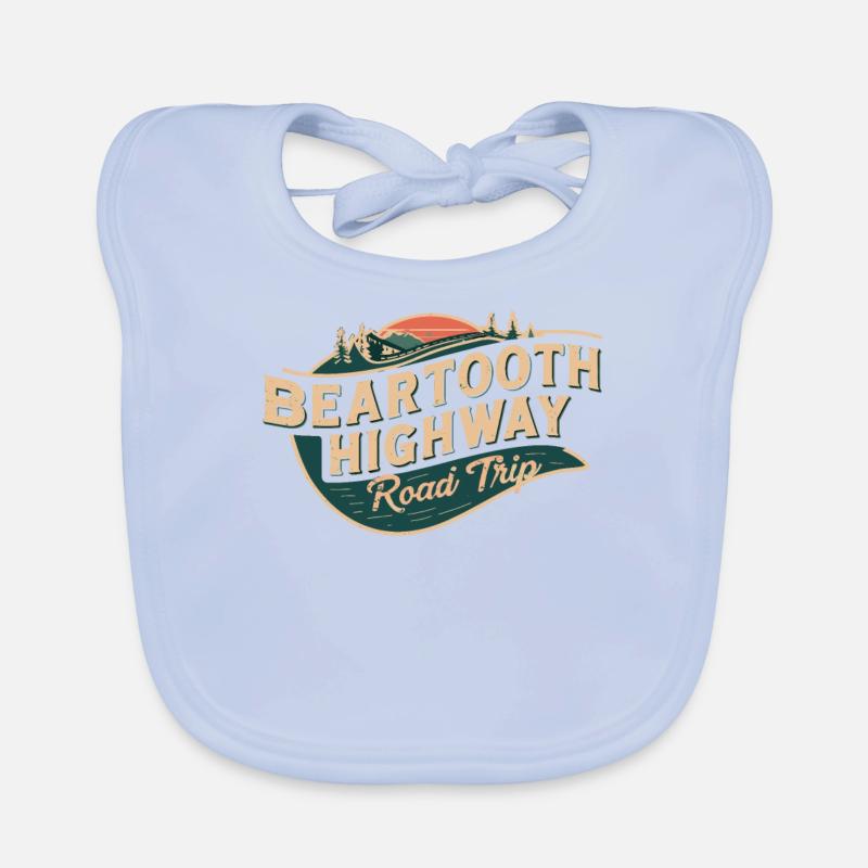 Beartooth Highway Road Trip Aventure Bavoir bio Bébé