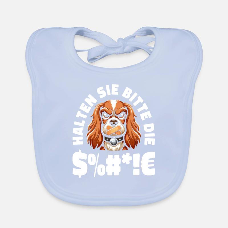 Cocker Spaniel Please keep your mouth shut Organic Baby Bibs