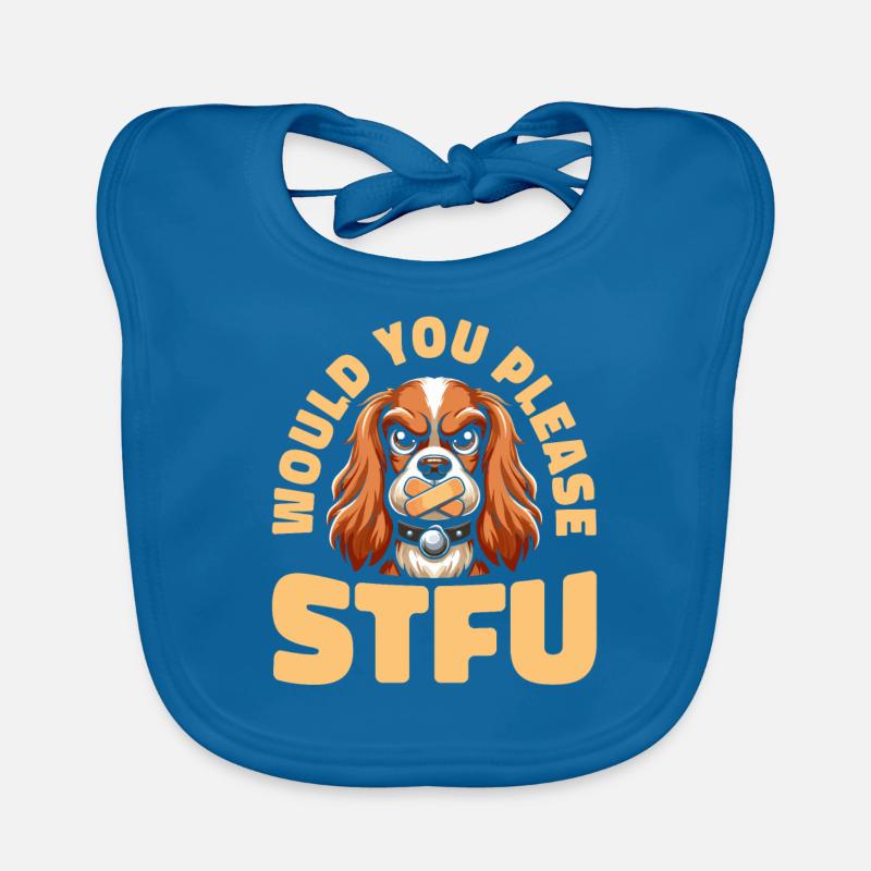 Cocker Spaniel Stfu Would You Please Shut Up Organic Baby Bibs