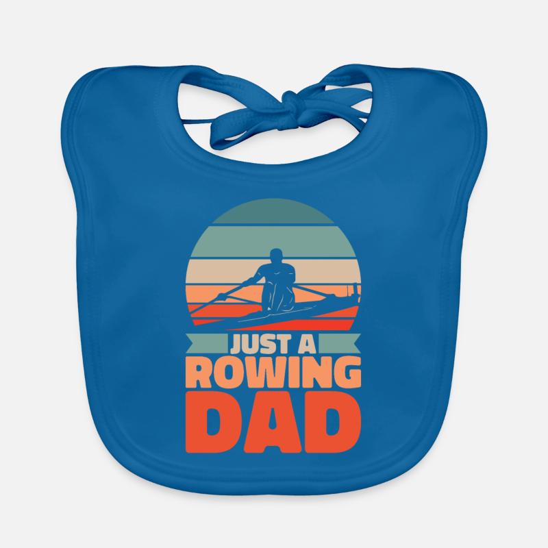 Rowing Rower Dad Just A Rowing Dad Organic Baby Bibs