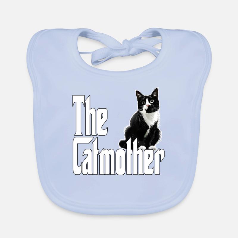 Katze Mutter La Catmother Chat Crazy Maman Maman Bavoir bio Bébé