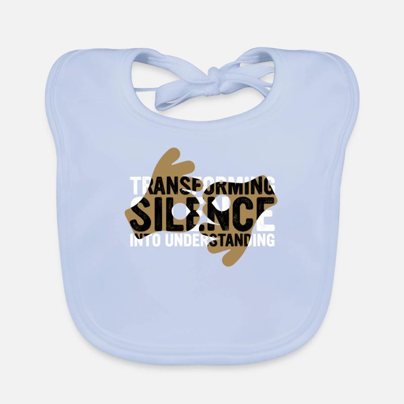 ASL Sign Language Interpreter Organic Baby Bibs