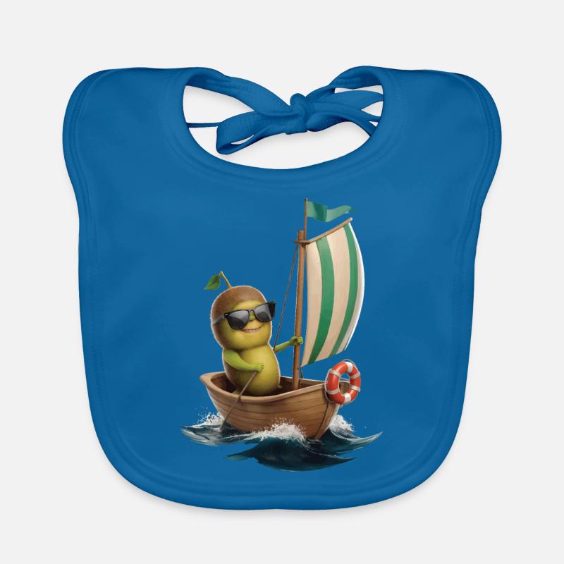 Frucht Kiwi Bootfahren Geschenk Baby Bio-Lätzchen