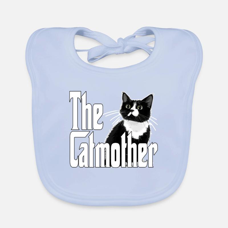Katze Mutter La Catmother Chat Crazy Maman Maman Bavoir bio Bébé