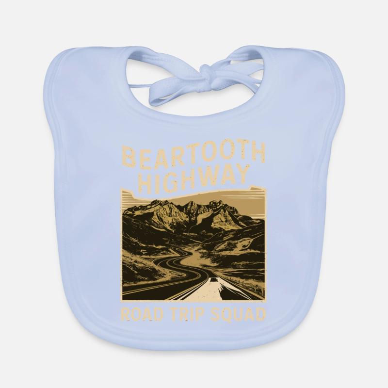 Beartooth Highway Road Trip Squad Baby Bio-Lätzchen