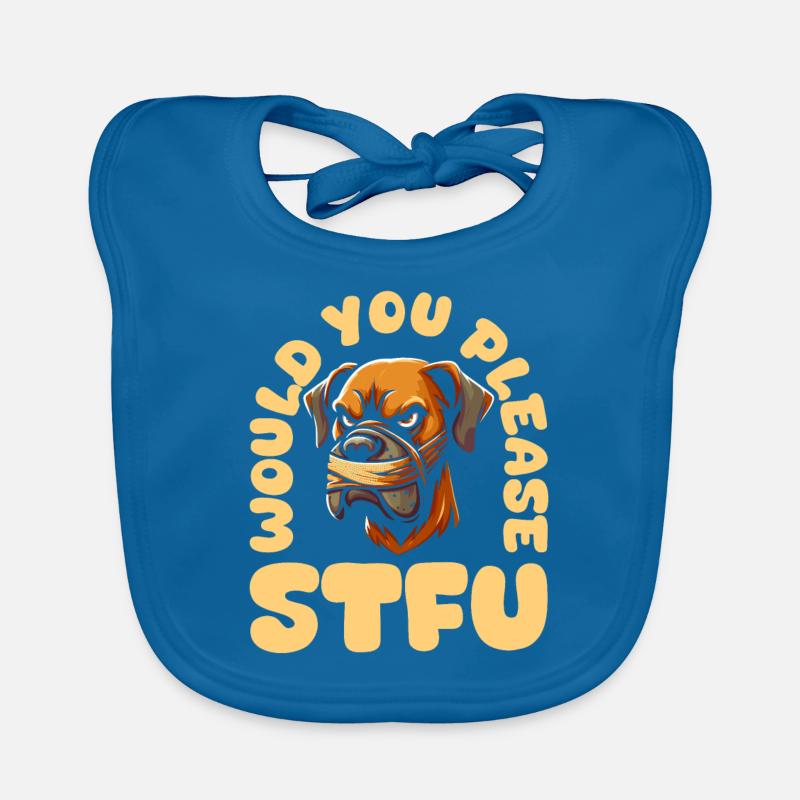 Great Dane Stfu Would You Please Shut Up Organic Baby Bibs