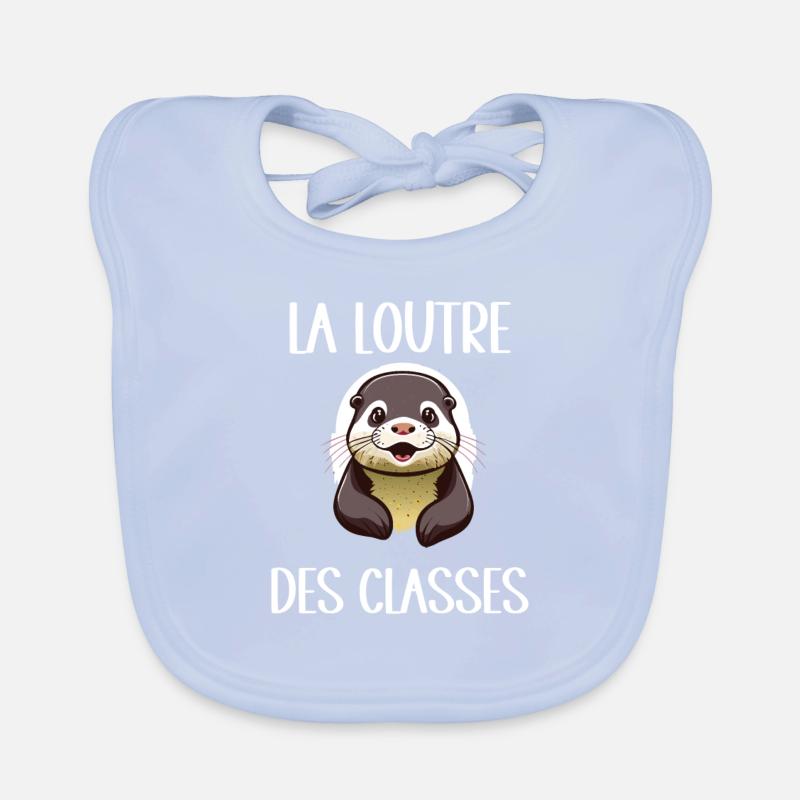 loutre des classes Bavoir bio Bébé
