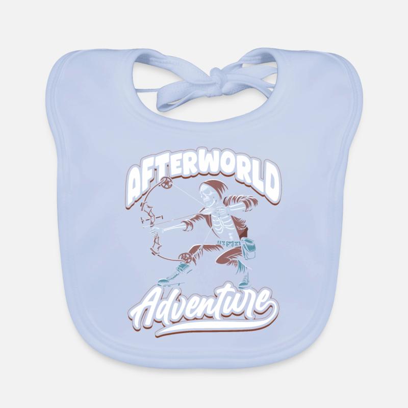 Bogenjagd Bogenjäger Skelett Baby Bio-Lätzchen