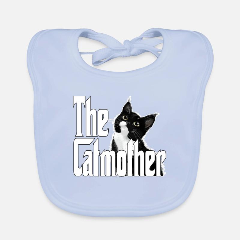 Katze Mutter La Catmother Chat Crazy Maman Maman Bavoir bio Bébé