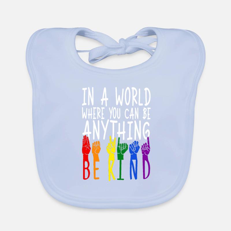 ASL Dolmetscher Gebärdensprache Baby Bio-Lätzchen