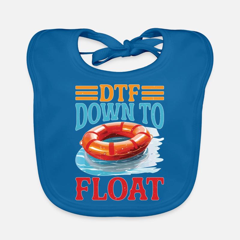 DTF Down To Float Organic Baby Bibs