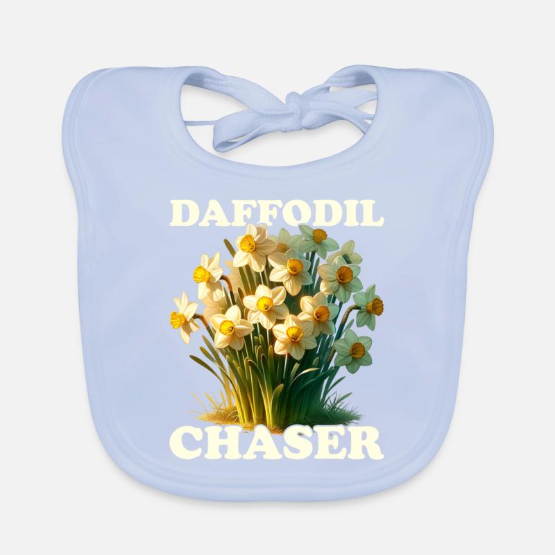 Daffodils Flower Daffodil Daffodils Organic Baby Bibs