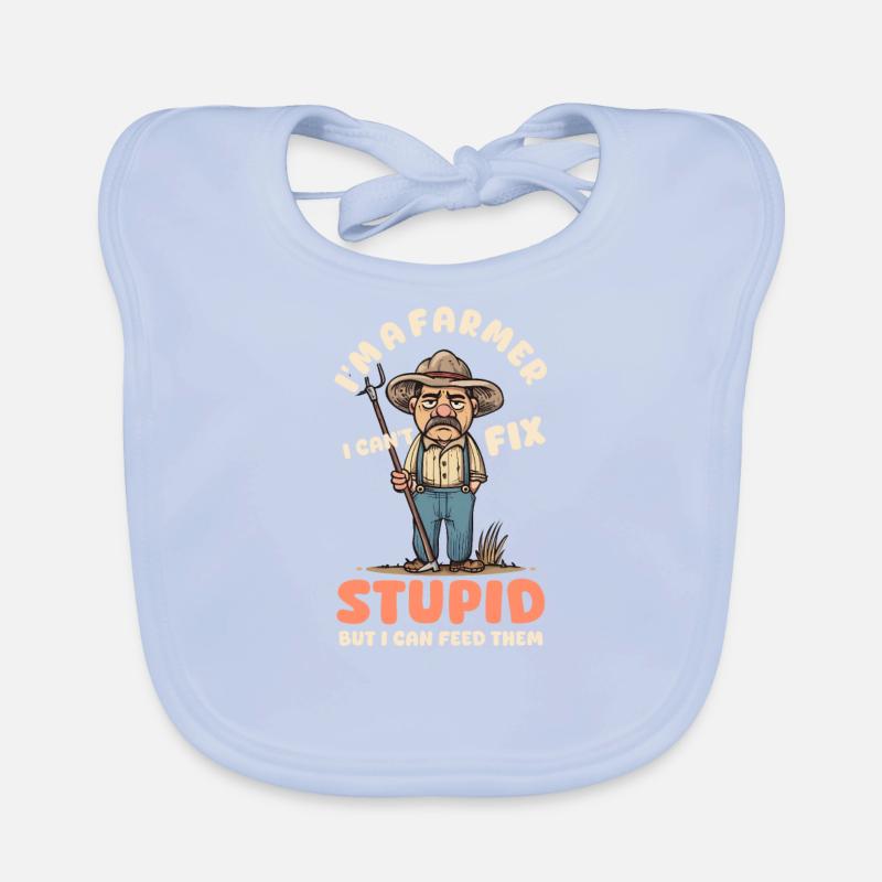 Bauer: Ich kann dumm füttern Baby Bio-Lätzchen