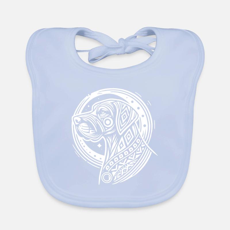 Great Dane Moon Phases Organic Baby Bibs