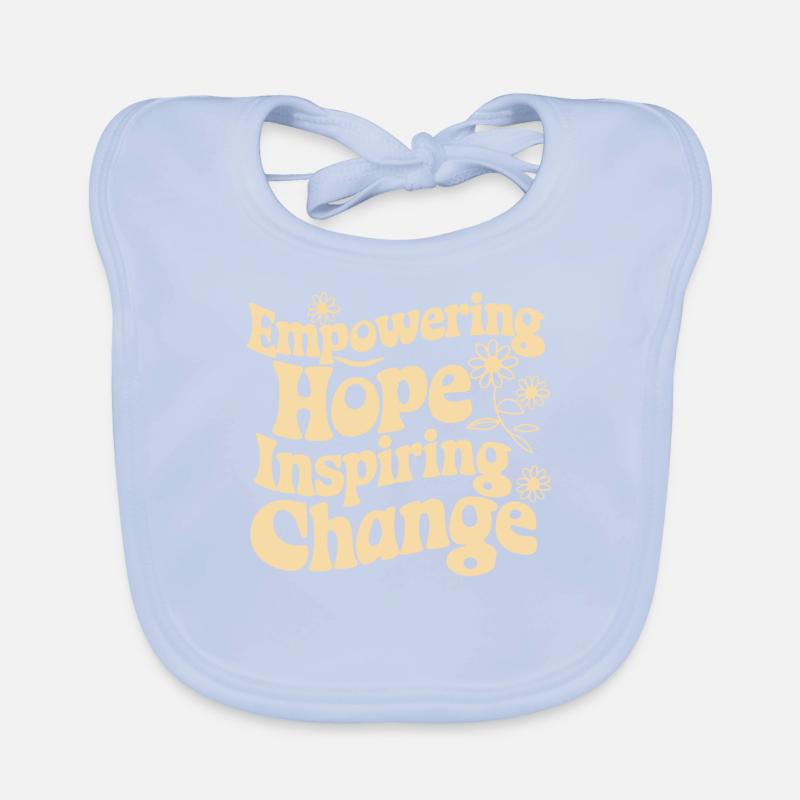 Social Worker Social Work: Empowering Hope Organic Baby Bibs