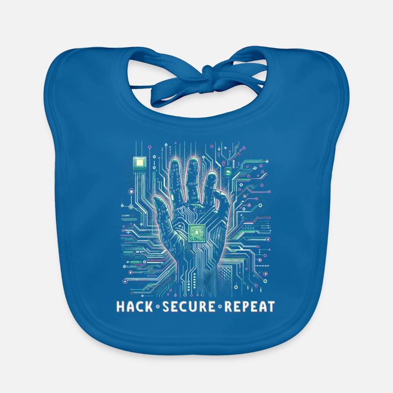 Penetration Tester Hack Secure Repeat Organic Baby Bibs