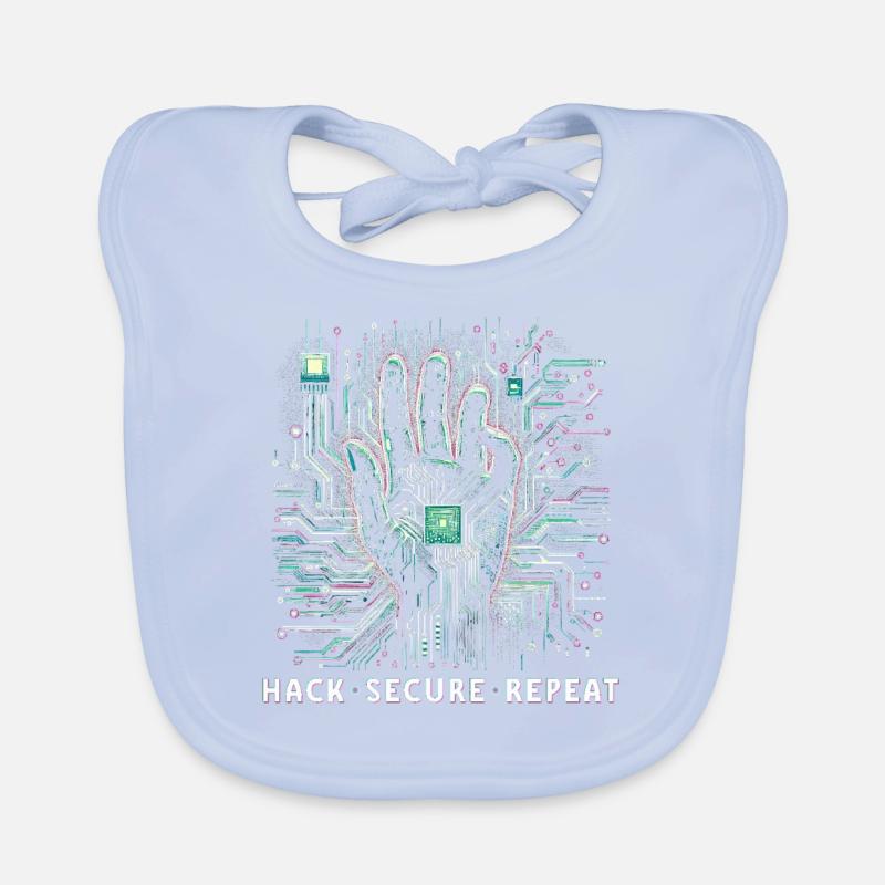 Penetrationstester Hack Secure Repeat Baby Bio-Lätzchen