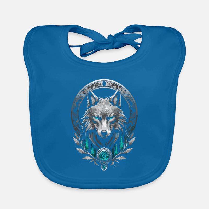 Medieval Arctic Wolf Organic Baby Bibs