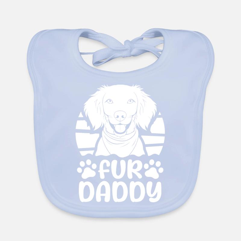 Brittany Spaniel Dog Dad For Daddy Organic Baby Bibs