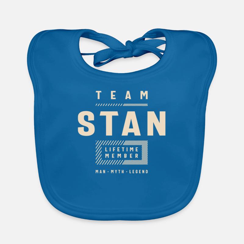Team Stan Lifetime Member Personalized Name Stan Organic Baby Bibs