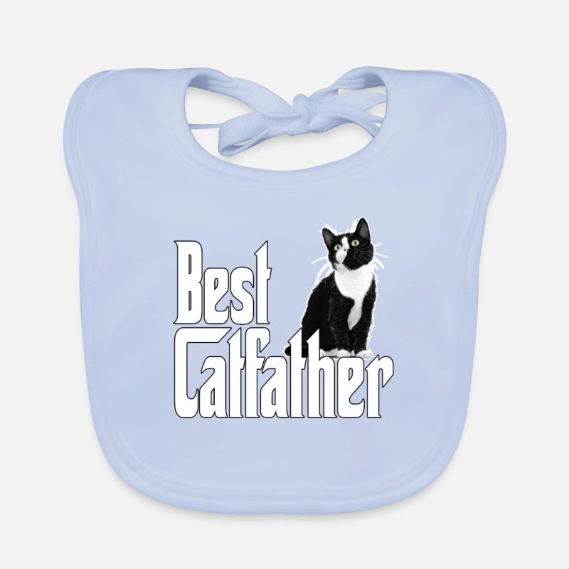 Cat Dad Best Catfather Ever Crazy Cat Father Kitty Baby Bio-Lätzchen