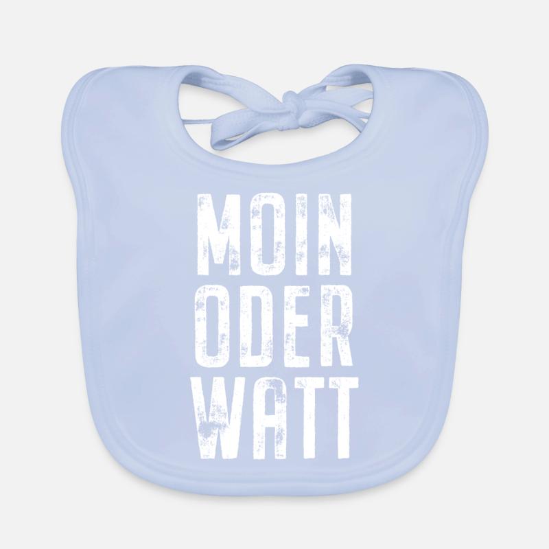 Moin Oder Watt Ruhrgebiet Ruhrpott Hamburg Moin Baby Bio-Lätzchen