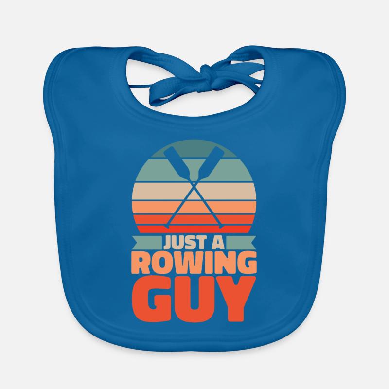 Rowing Rower Just A Rowing Guy Organic Baby Bibs