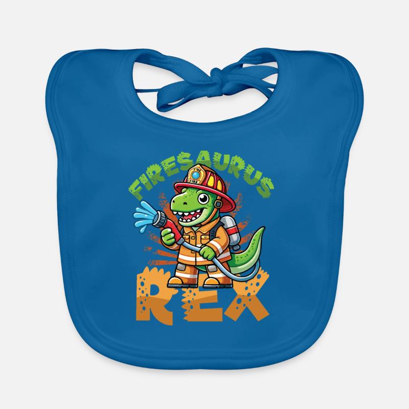 Firesaurus Rex Fire Brigade Dinosaur Adventure Bavoir bio Bébé