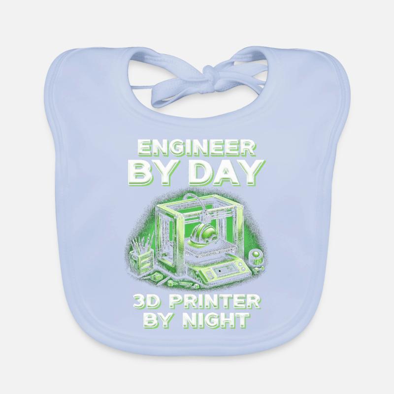 3D Druck 3D Engineer By Day 3D Printer By Night Baby Bio-Lätzchen