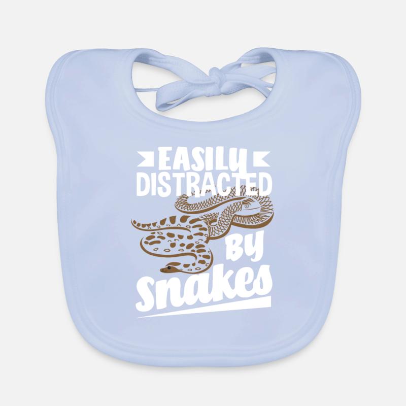Serpent distrait Bavoir bio Bébé