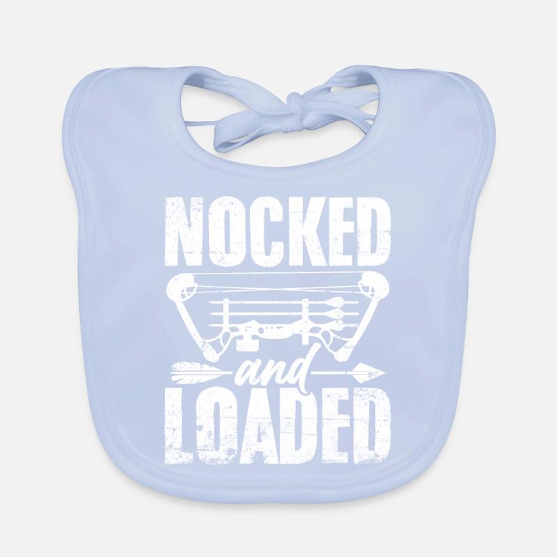 Funny Archery Compound Recurve Bow Nock Archery Organic Baby Bibs