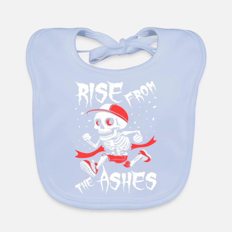 Ultramarathon Skeleton Organic Baby Bibs