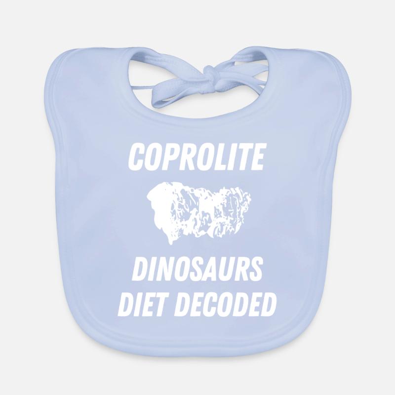 Coprolite Dinosaures Régime Décodé Bavoir bio Bébé