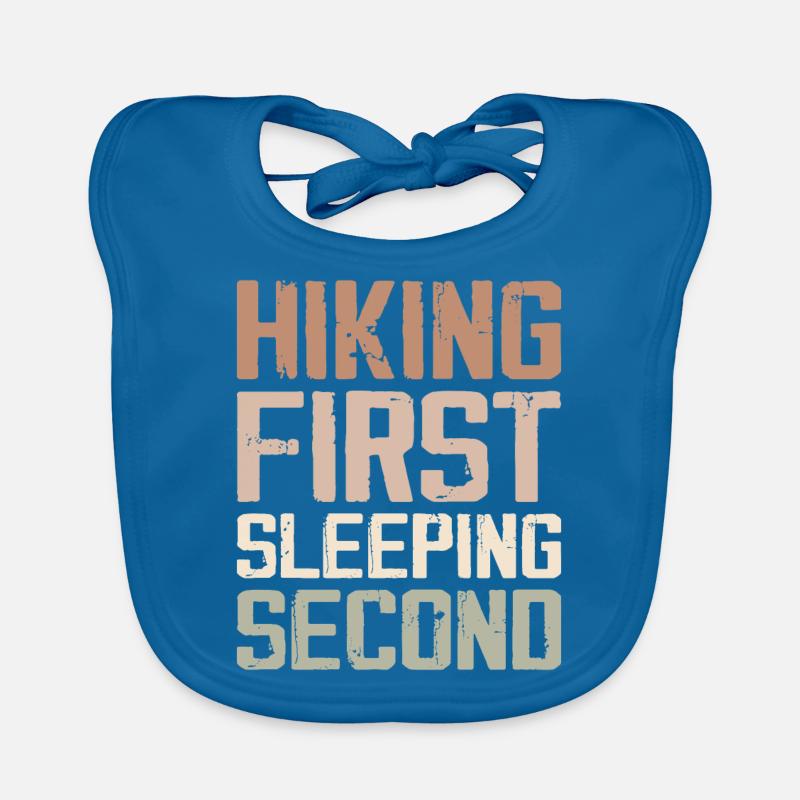 Hiking First Sleeping Second, Hiking Coach Instruc Bavoir bio Bébé