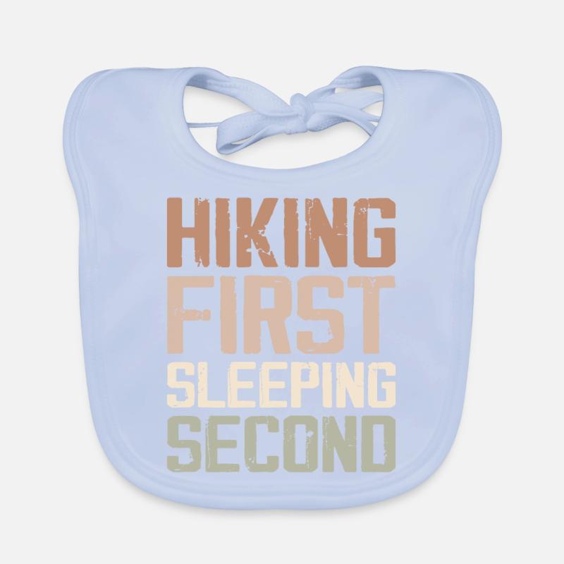 Hiking First Sleeping Second, Hiking Coach Instruc Bavoir bio Bébé