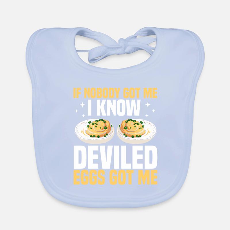 Stuffed eggs Organic Baby Bibs