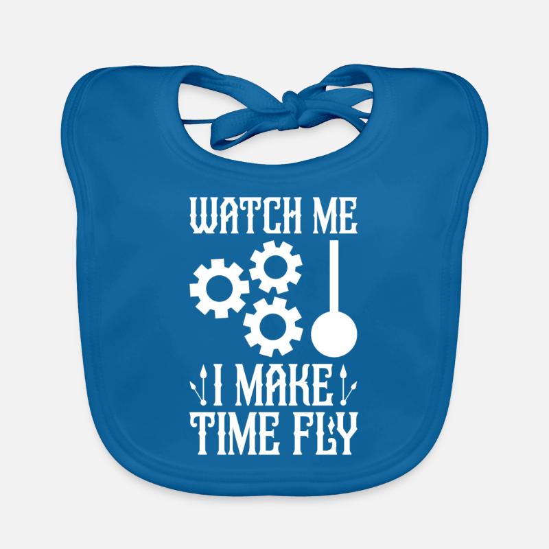 Watchmaker Watchmaking Horologist Horologies Organic Baby Bibs