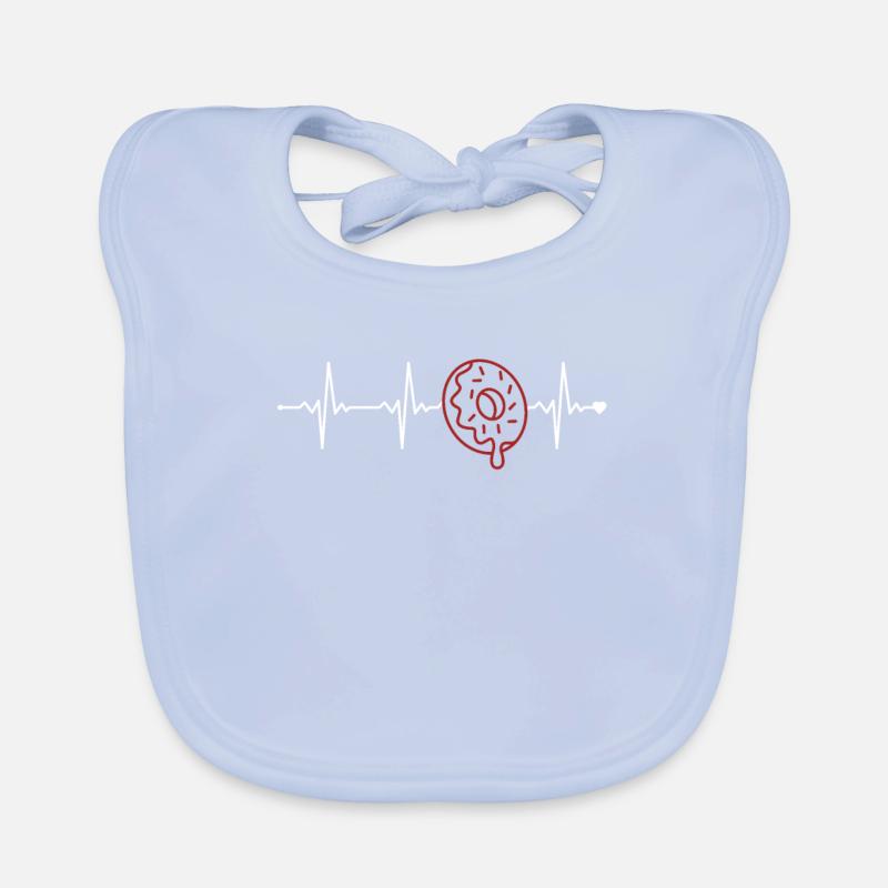 Donut Heartbeat Doughnut Maker Beignet glacé Lover Bavoir bio Bébé